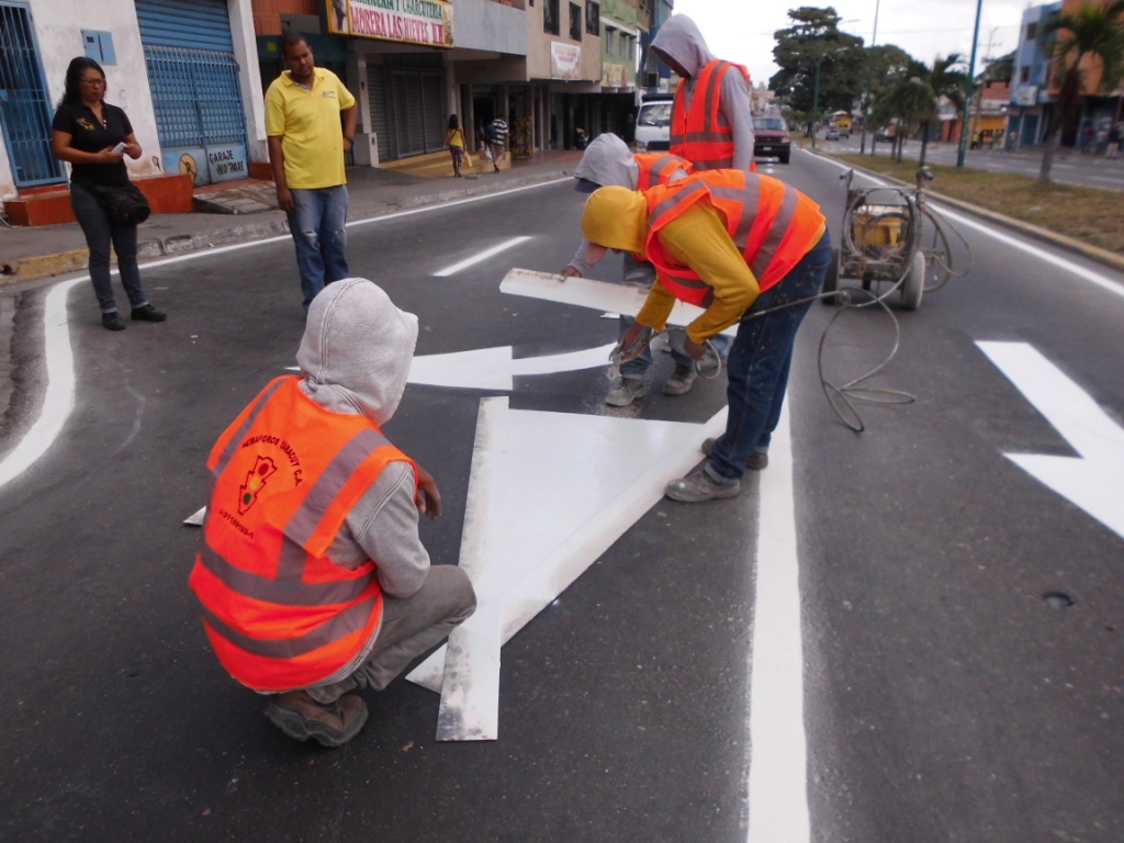 demarcación víal